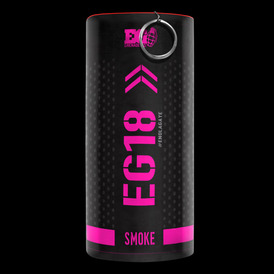 Pink 90 Second EG18 High Density Smoke Grenade by Enola Gaye - MK Fireworks King