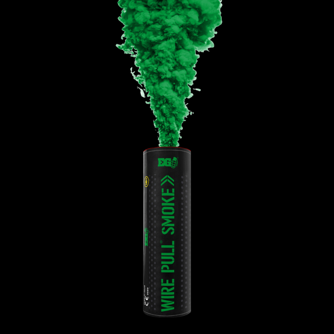 Green 90 Second WP40 Smoke Grenade by Enola Gaye - MK Fireworks King