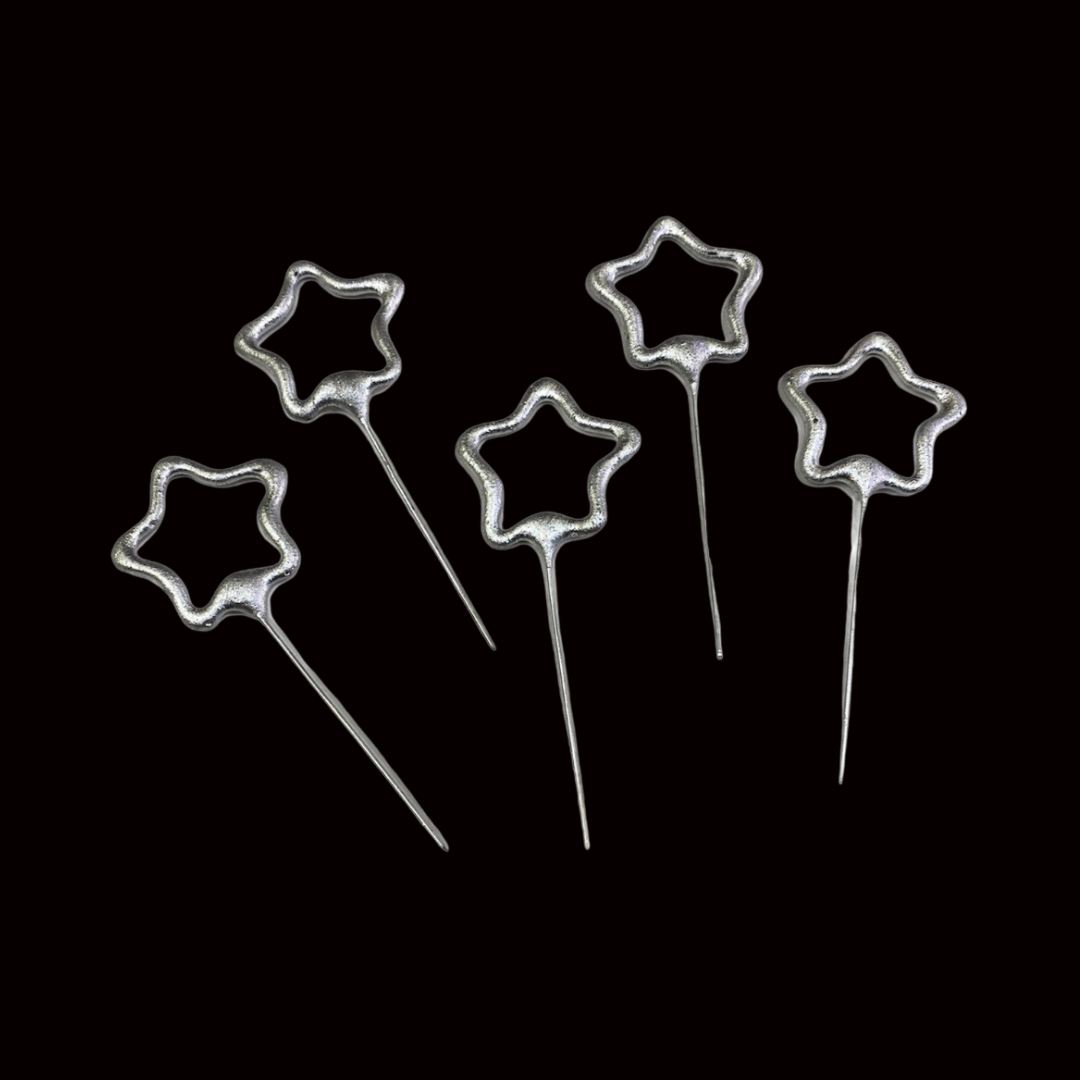 Star 4" Cake Sparklers (5 Pack) by Hallmark Fireworks - Buy 1 Get 1 Free - MK Fireworks King