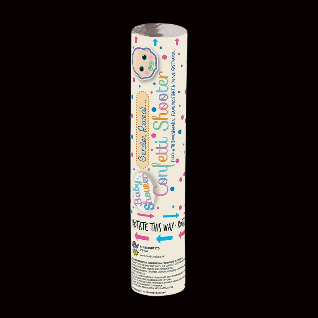 Gender Reveal Blue/Boy 20cm Confetti Cannon - MK Fireworks King
