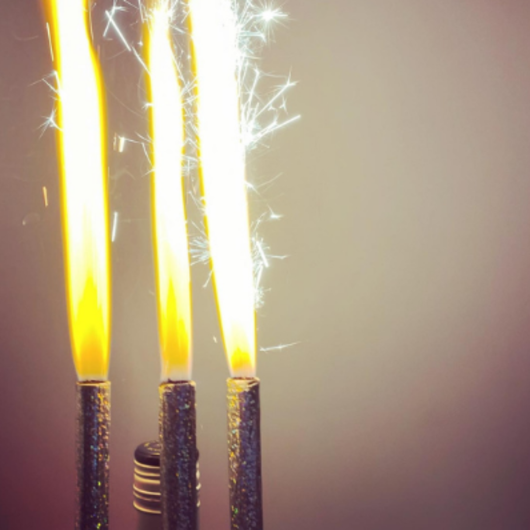 15cm Ice Fountain Sparklers Black (3 Pack) by Unique Party - MK Fireworks King