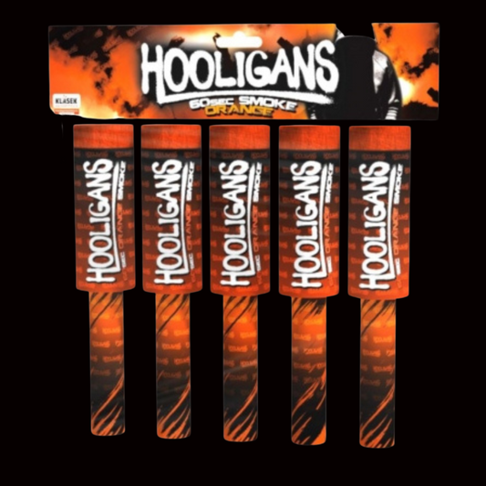 Orange 60 Second Handheld Smoke Grenades (5 Pack) by Klasek Pyrotechnics - MK Fireworks King