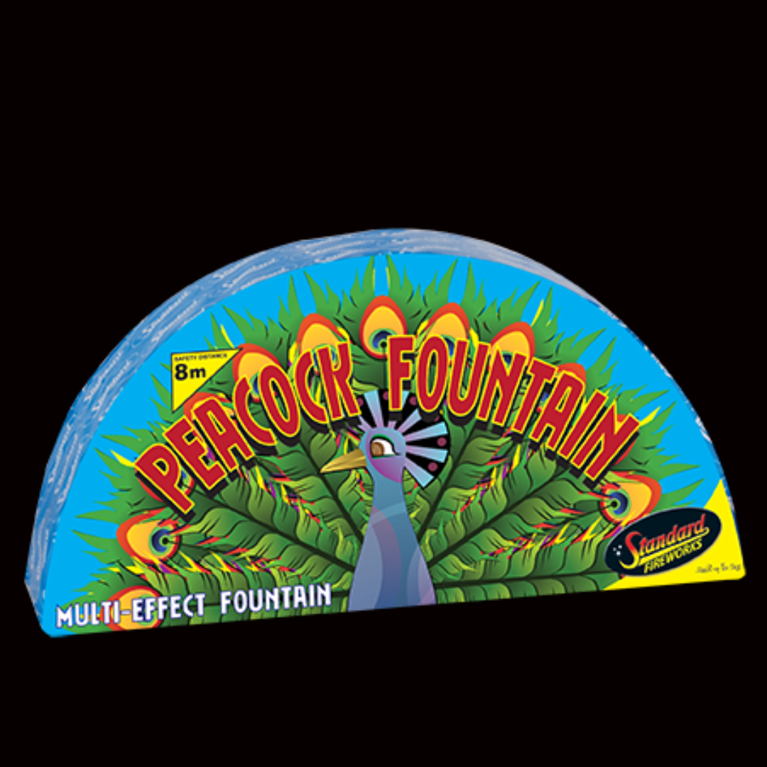 Peacock 60 Second Fountain by Standard Fireworks - MK Fireworks King