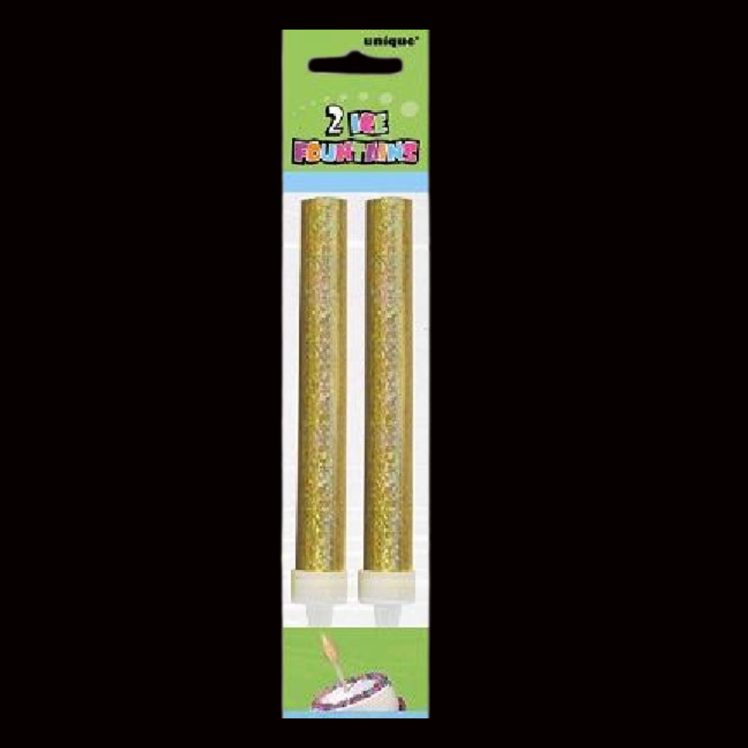 15cm Ice Fountain Sparklers Gold (2 Pack) by Unique Party - MK Fireworks King