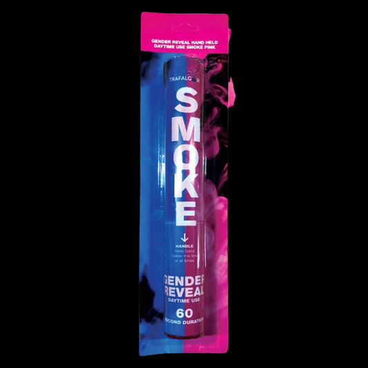 Gender Reveal Pink/Girl 60 Second Handheld Smoke Grenade by Trafalgar - MK Fireworks King